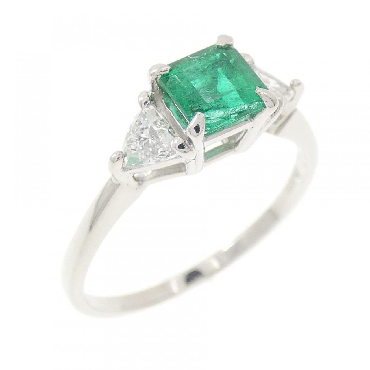 PT900 エメラルド リング 0.52CT