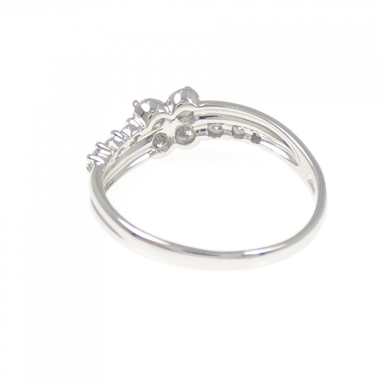 PT900 フラワー ダイヤモンド リング 0.50CT