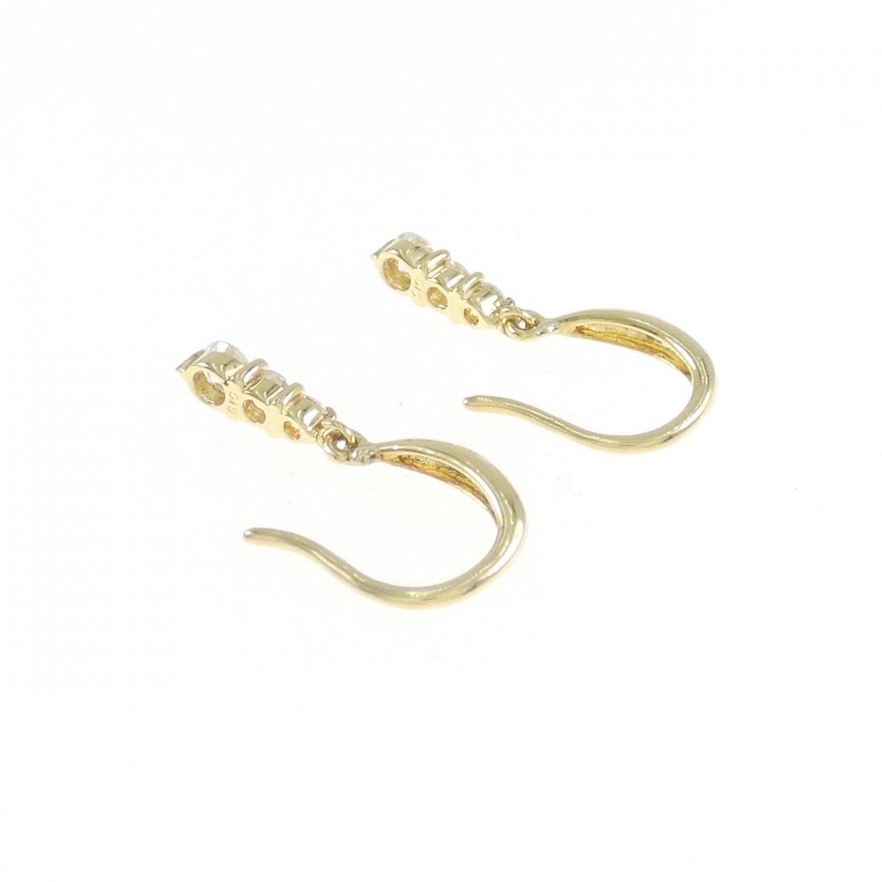 K18YG ダイヤモンド ピアス 0.20CT