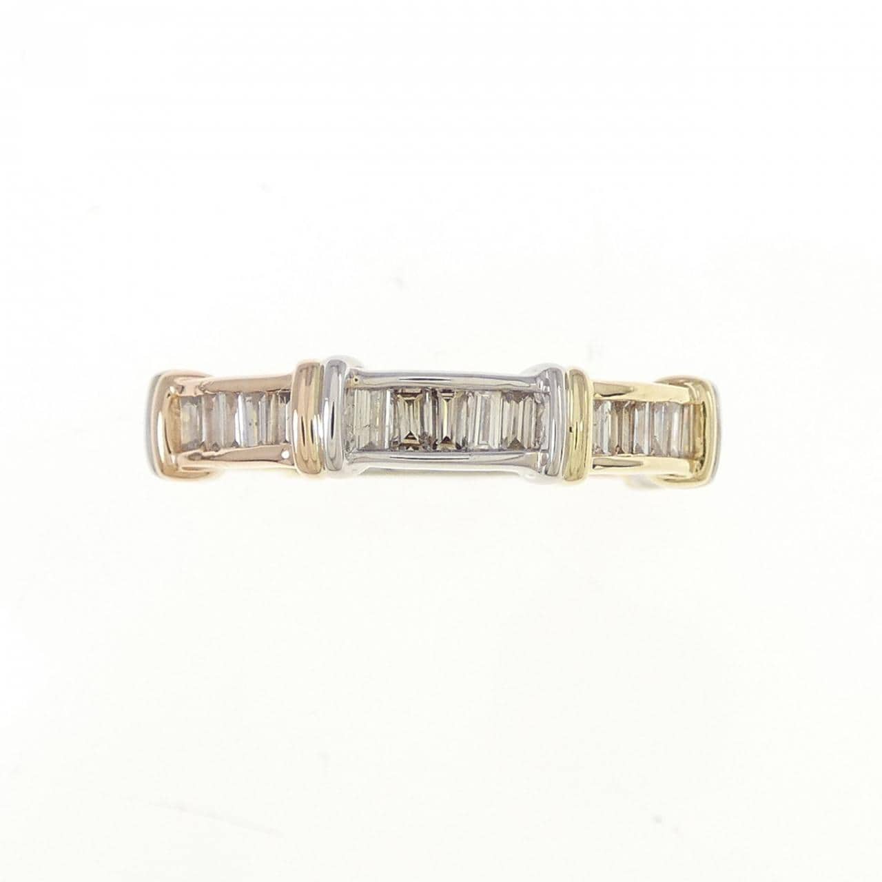 K18スリーカラー ダイヤモンド リング 0.45CT
