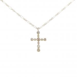カシケイ クロス ダイヤモンド ネックレス 0.40CT