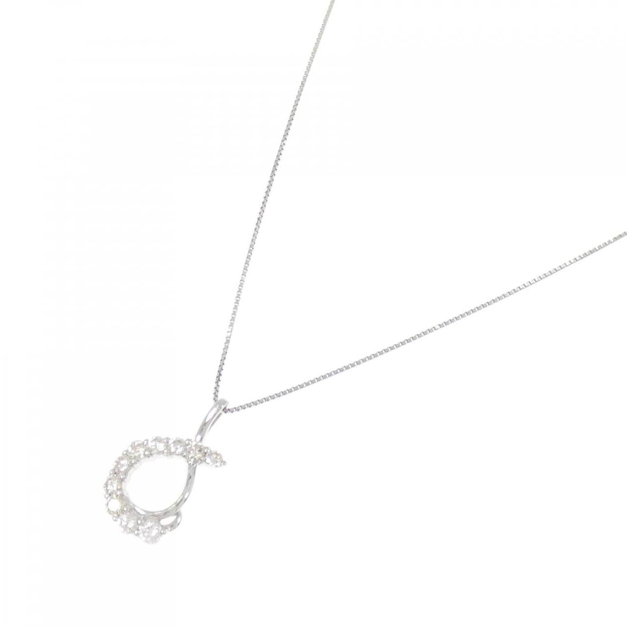 K18WG ダイヤモンド ネックレス 0.50CT