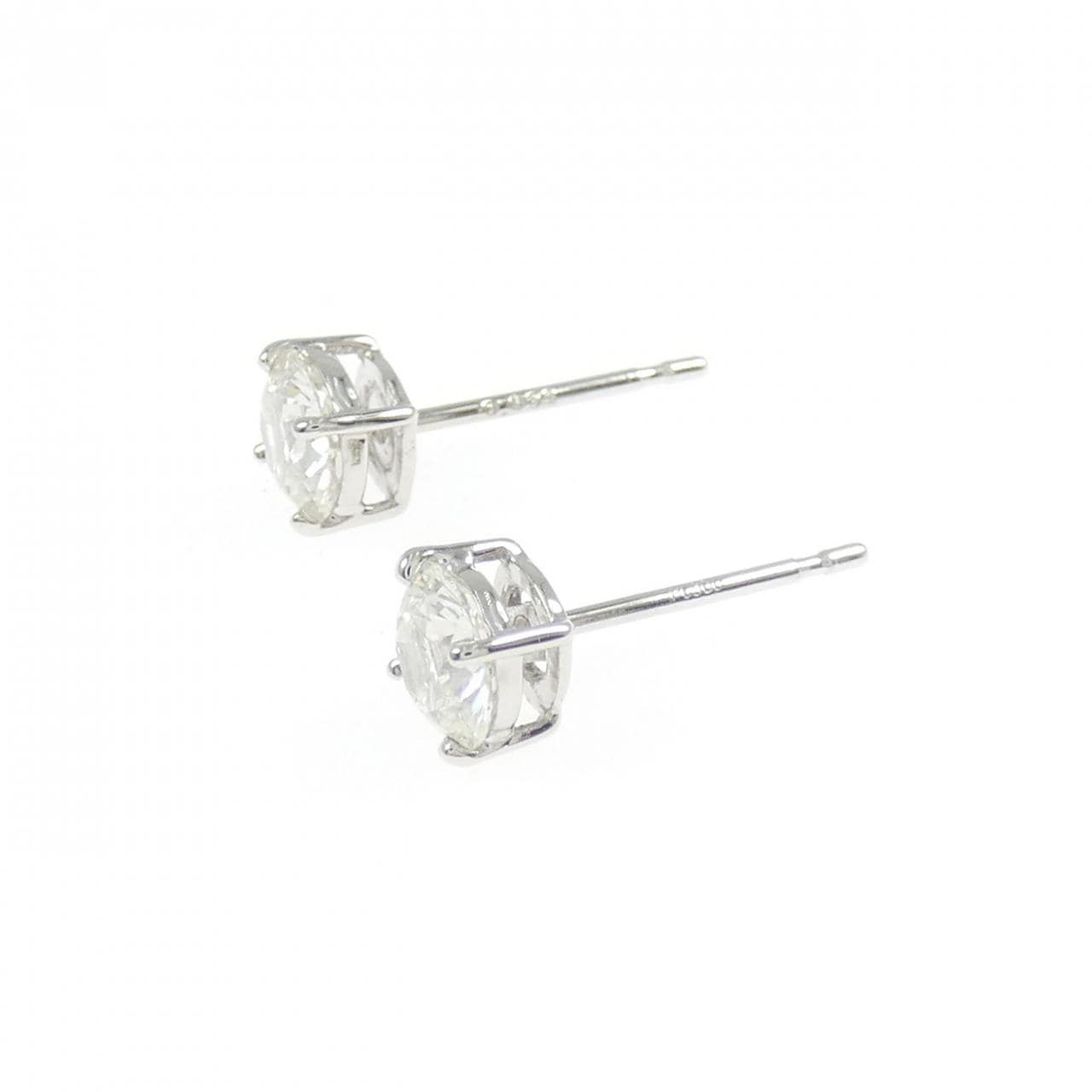 PT900 ダイヤモンド ピアス 0.538CT 0.534CT I VS1-VS2 3EXT