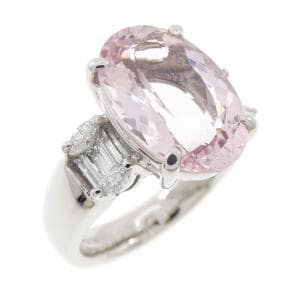 PT900 モルガナイト リング 4.496CT