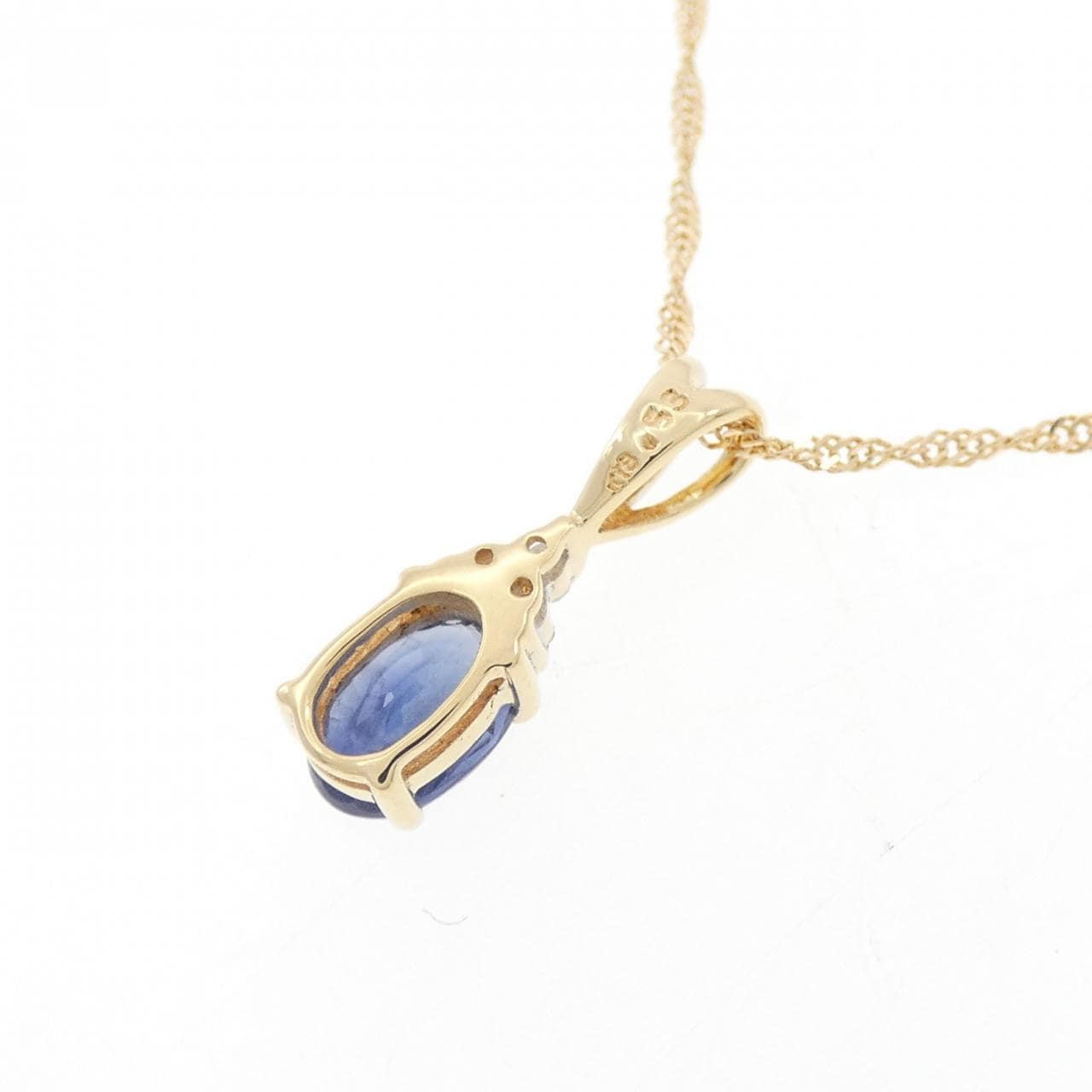 K18YG/K18WG サファイヤ ネックレス 0.53CT