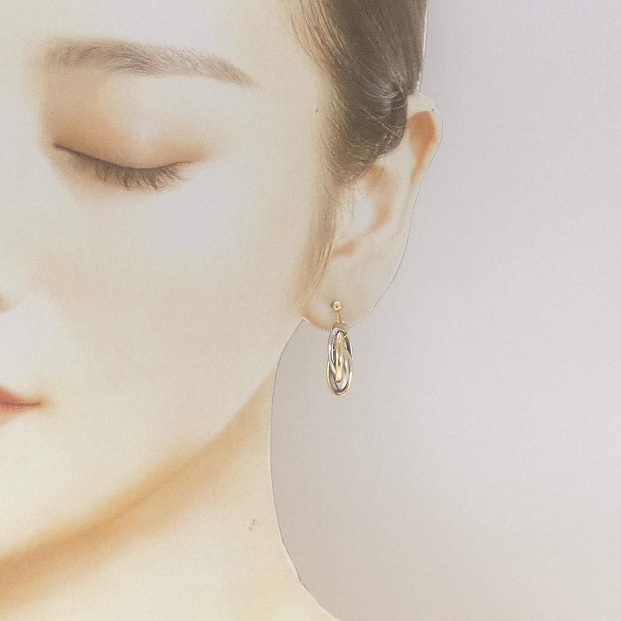 K18YG/PT850 ピアス