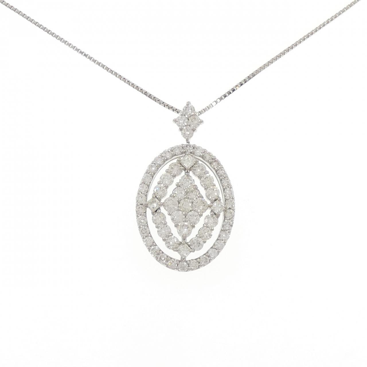 PT900/PT850 ダイヤモンド ネックレス 3.00CT