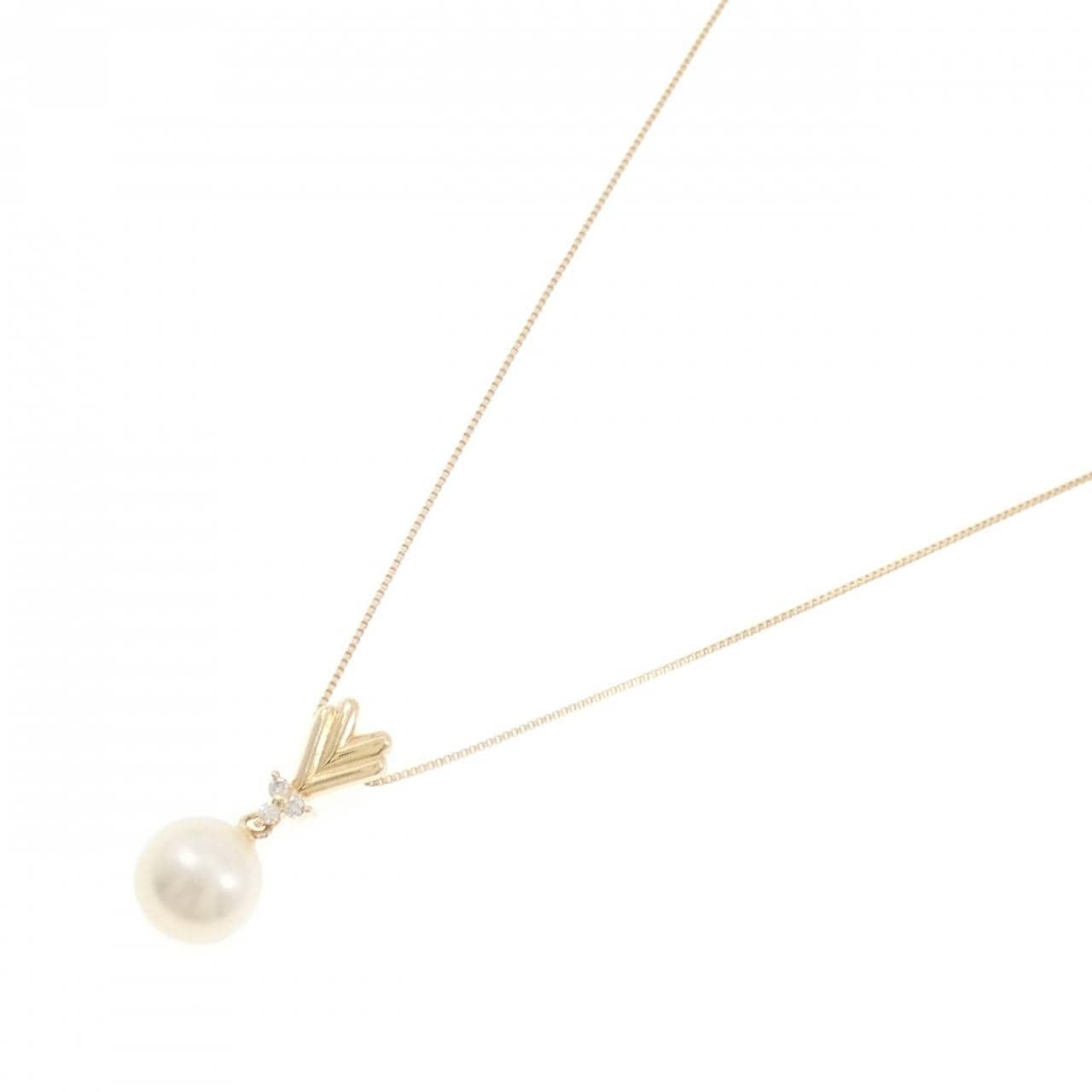 K18YG アコヤパール ネックレス 7.7mm