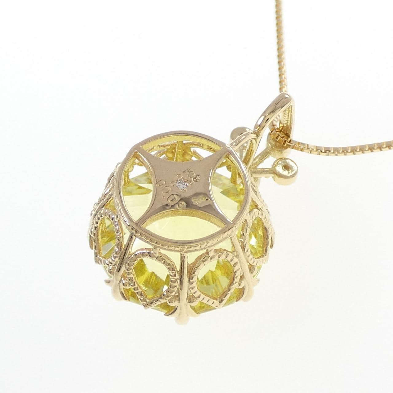 K18YG カラーストーン ネックレス