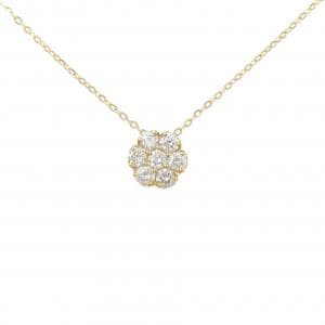 K18YG フラワー ダイヤモンド ネックレス 0.29CT