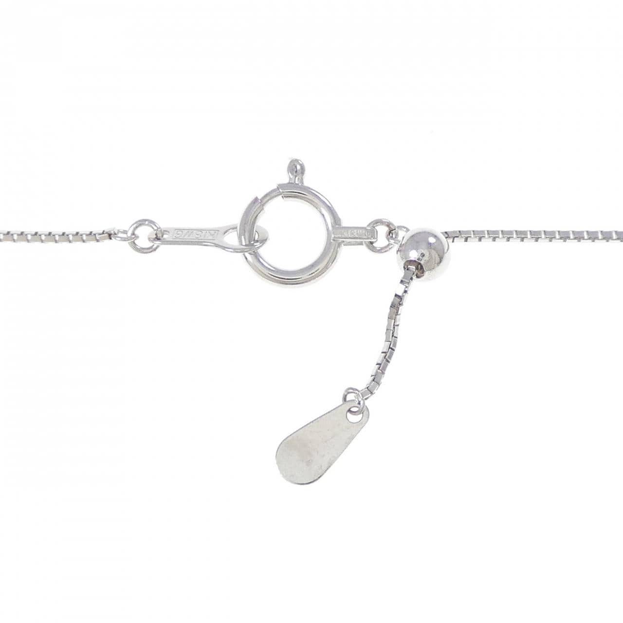 K18WG エメラルド ネックレス 0.26CT