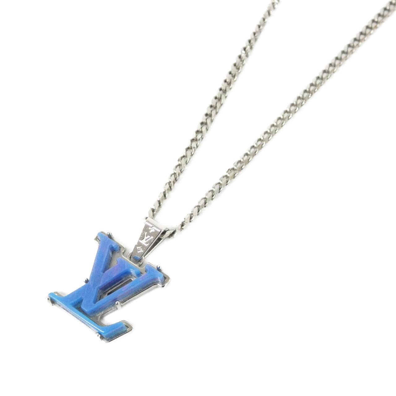 LOUIS VUITTON Pendant Monogram Chain M01507 Necklace