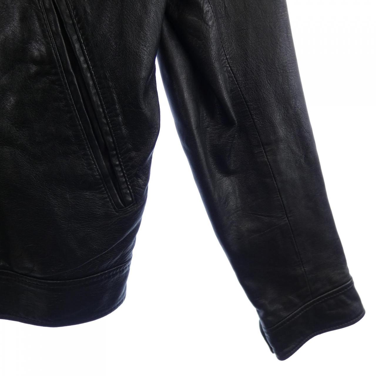 ドルチェアンドガッバーナ DOLCE&GABBANA G9GH0L レザーライダースジャケット