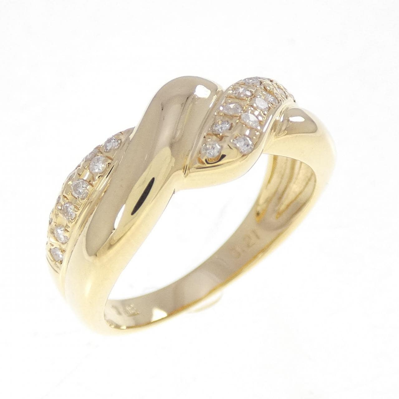 K18YG ダイヤモンド リング 0.21CT