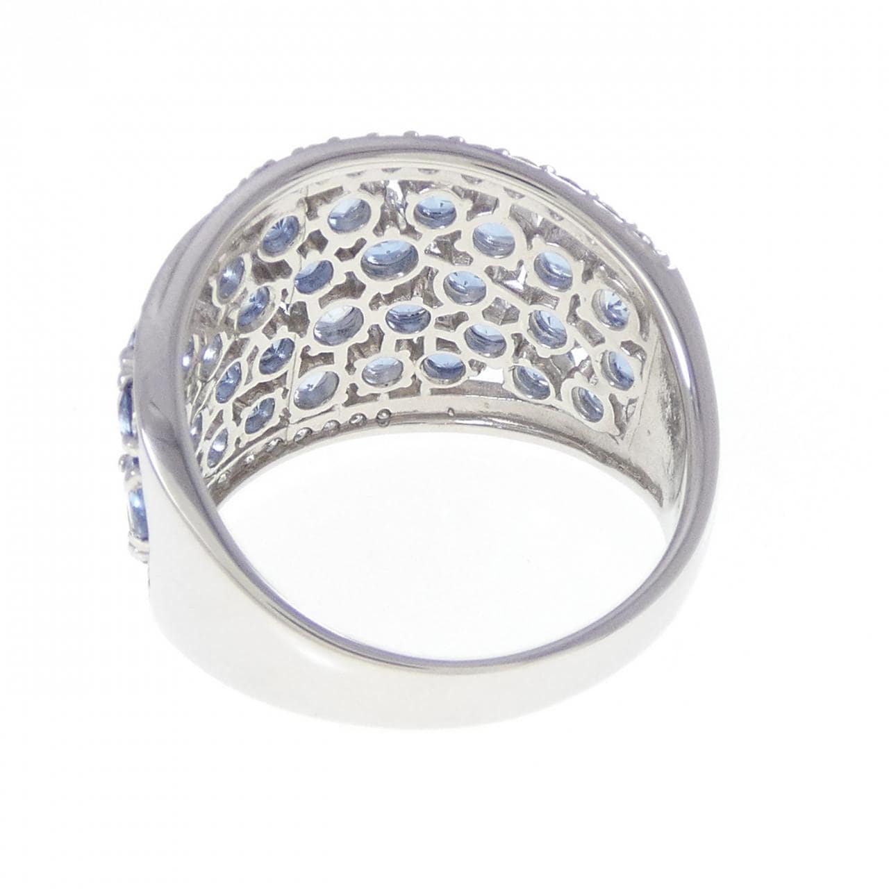 PT950 アクアマリン リング 2.46CT