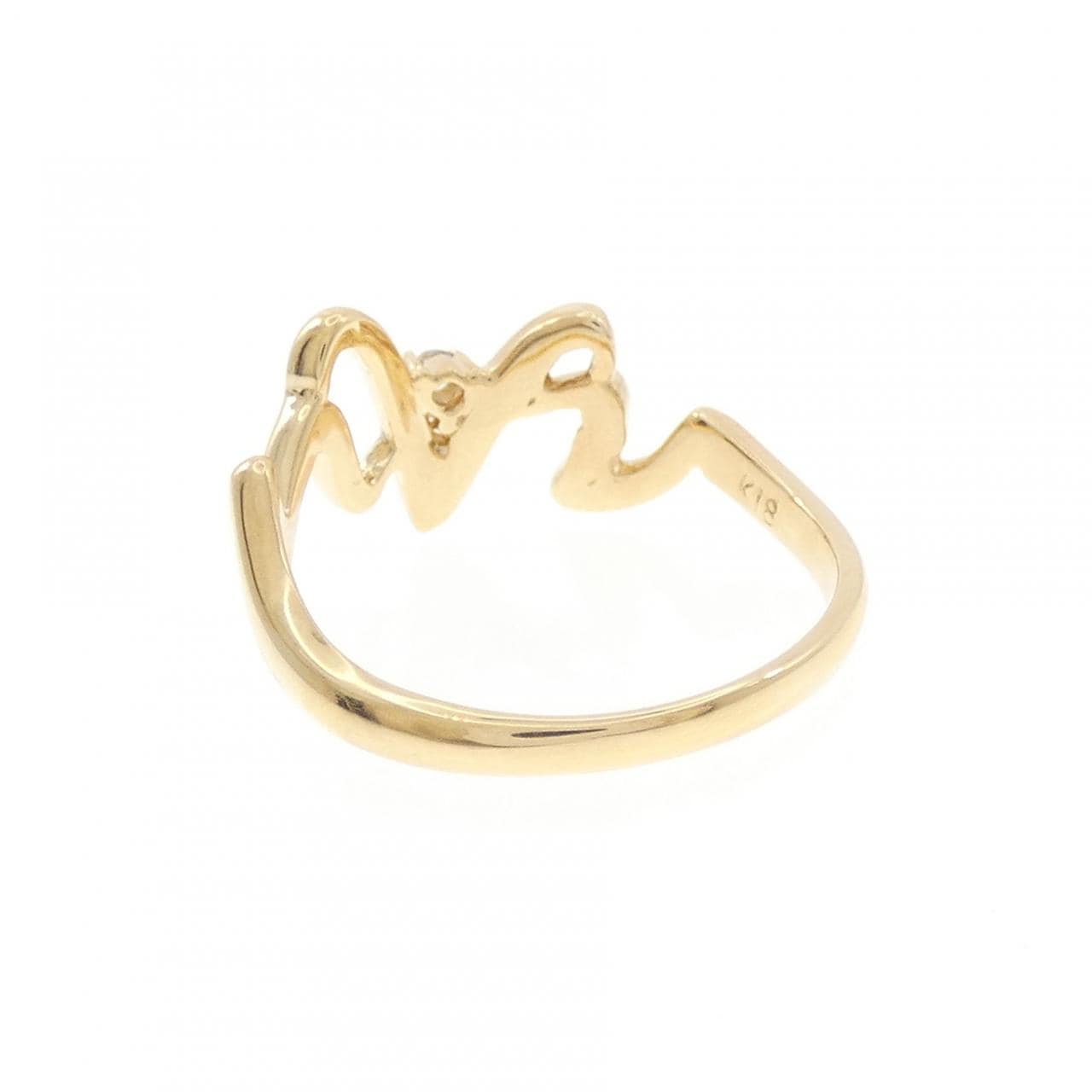 K18YG ダイヤモンド リング 0.02CT