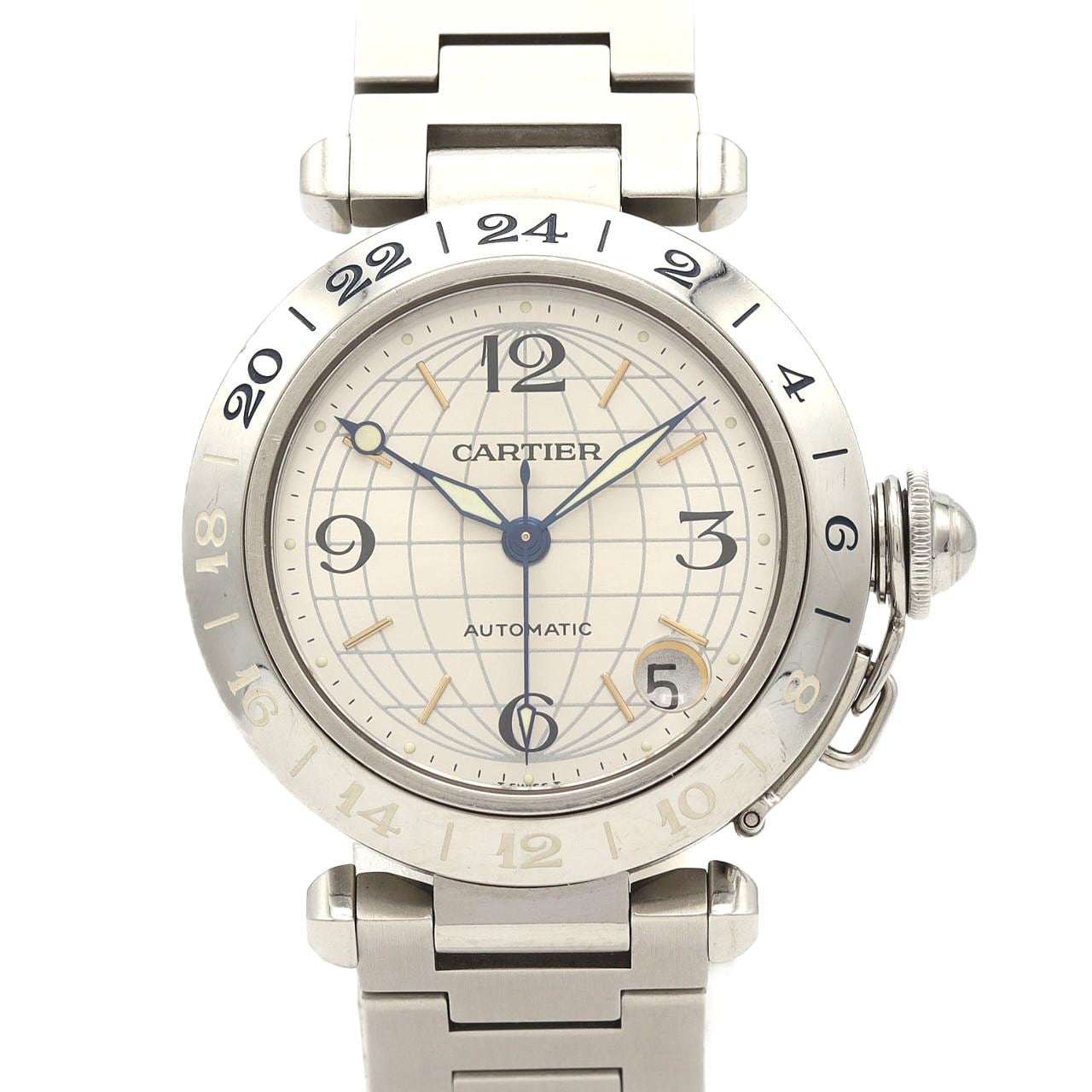 【ノーメンテナンス還元価格】カルティエ パシャC GMT W31029M7 SS 自動巻