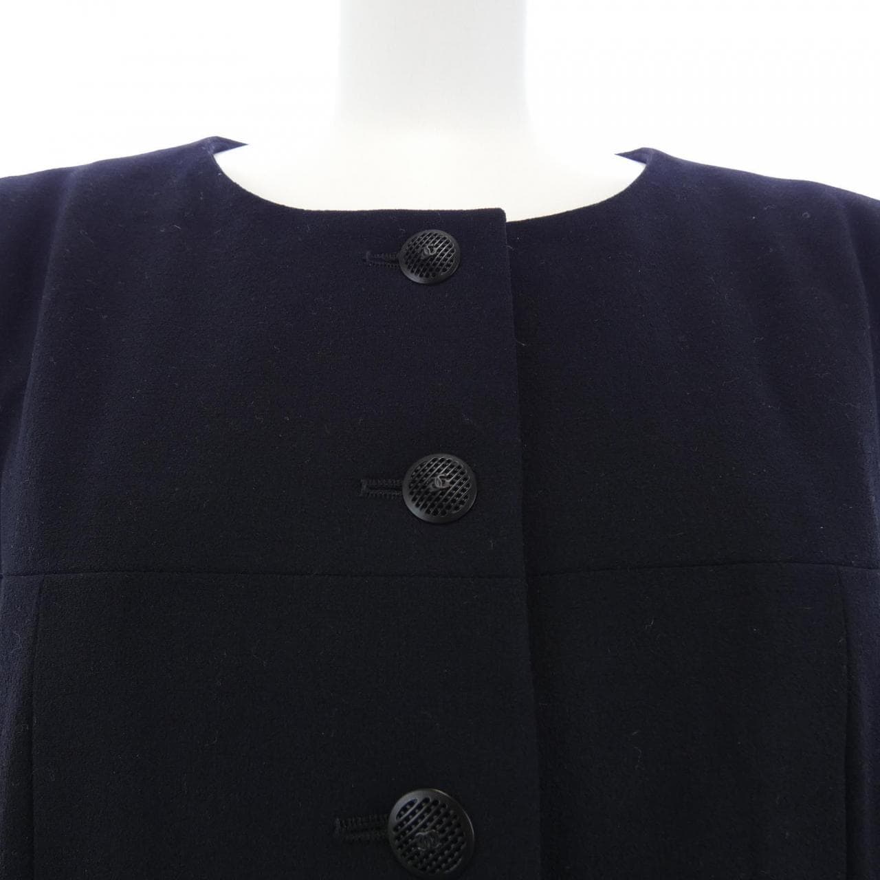 【ヴィンテージ】シャネル CHANEL P19491V11195 02P ノーカラージャケット