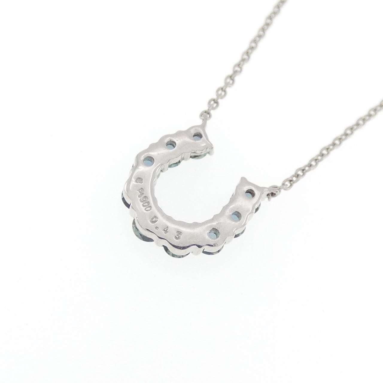 PT900/PT850 ホースシュー アレキサンドライト ネックレス 0.43CT