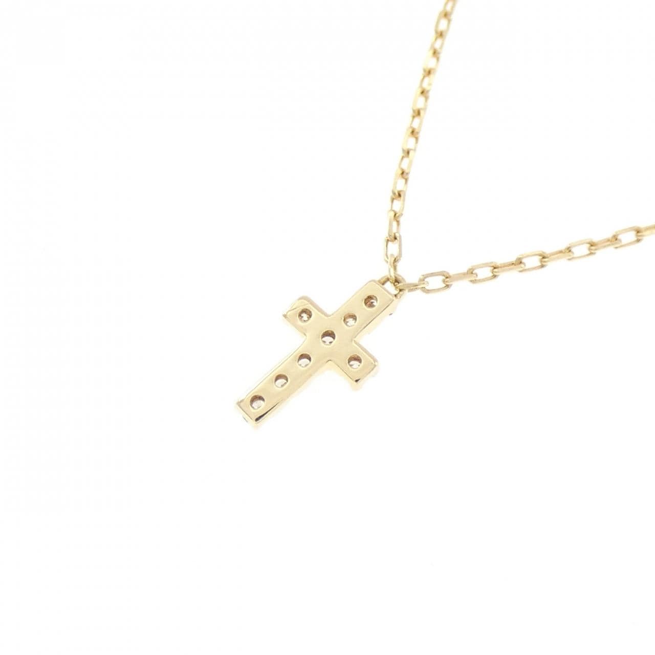 アーカー クロスパヴェ ネックレス 0.05CT