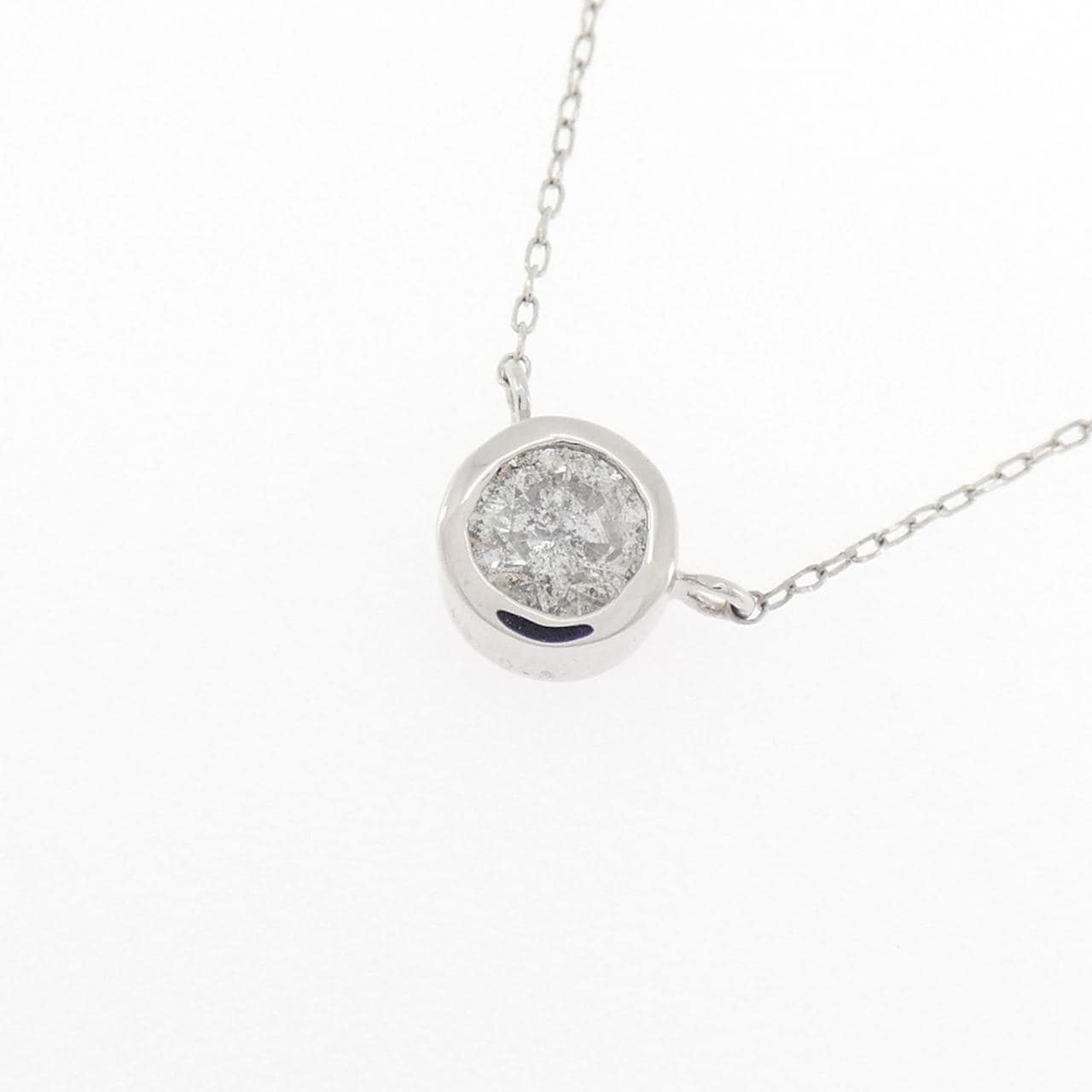 K18WG ダイヤモンド ネックレス 0.3CT