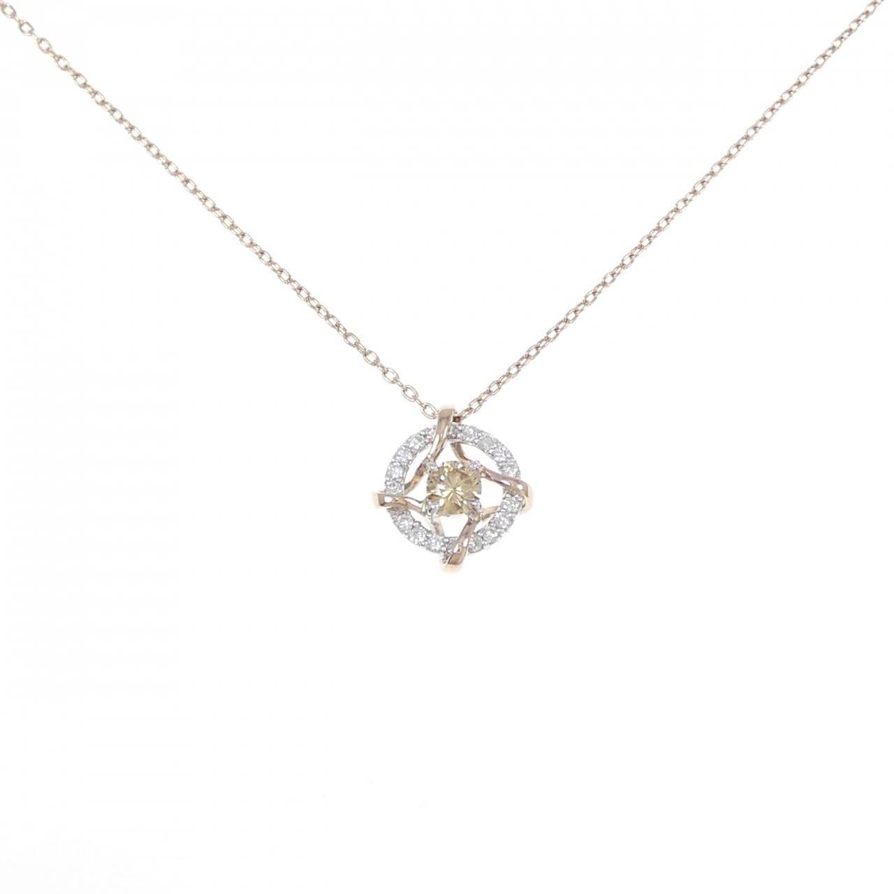 K18PG/K18WG ダイヤモンド ネックレス 0.20CT