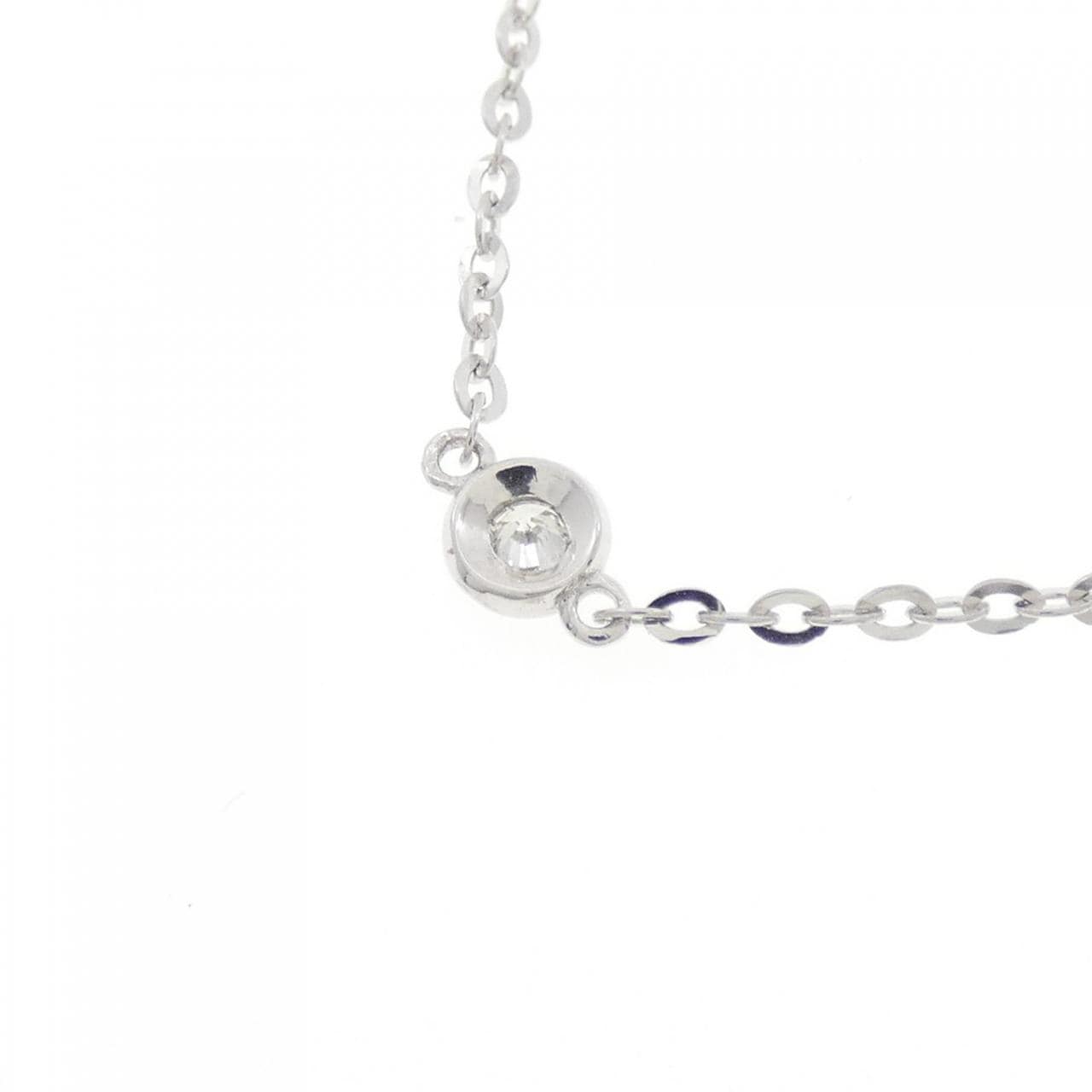 K18WG ダイヤモンド ネックレス 0.178CT