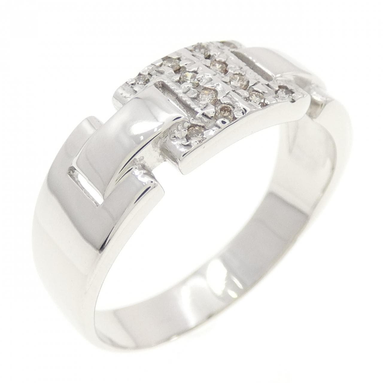 K18WG ダイヤモンド リング 0.08CT