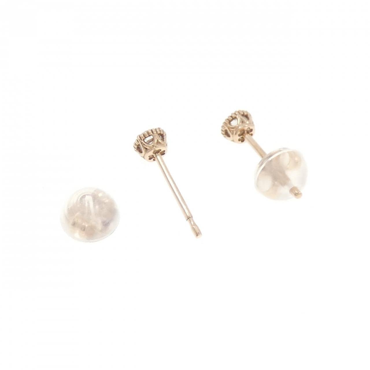 K18PG ダイヤモンド ピアス 0.14CT