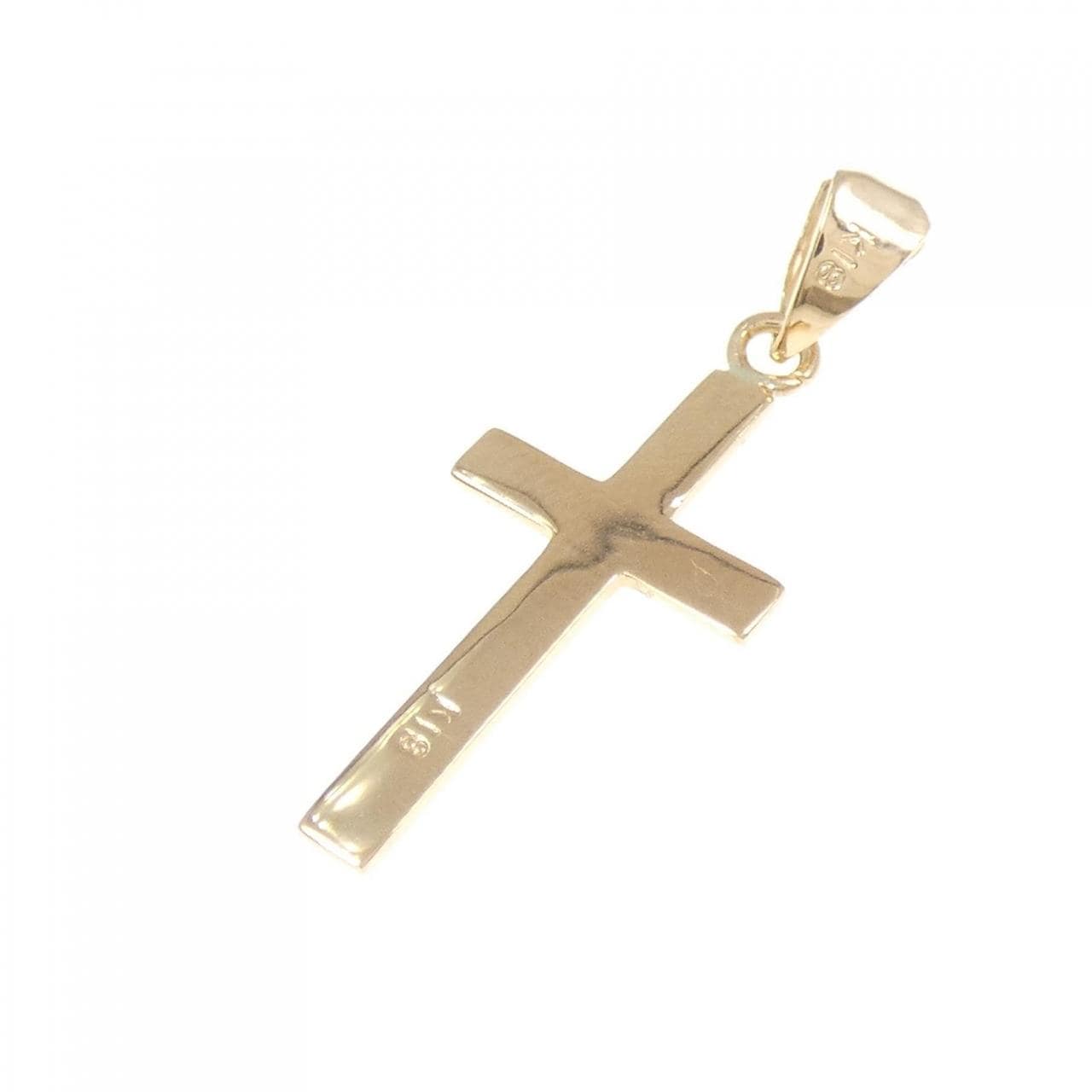 K18YG クロス ペンダント