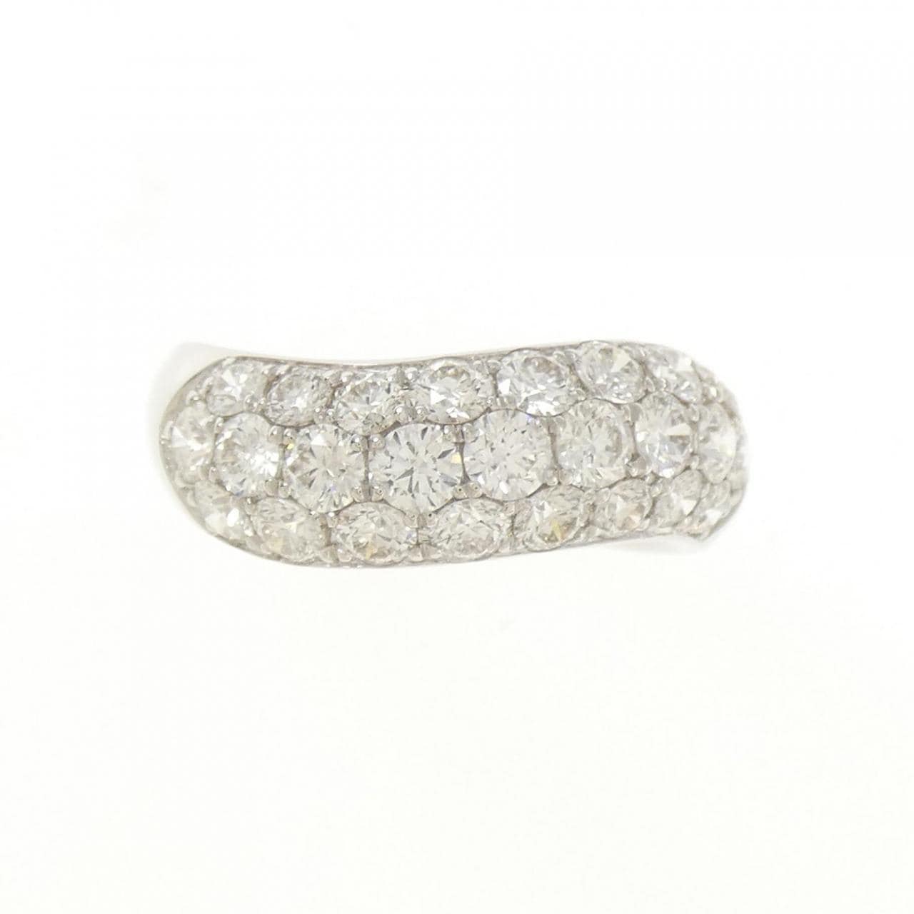 PT900 パヴェ ダイヤモンド リング 1.525CT