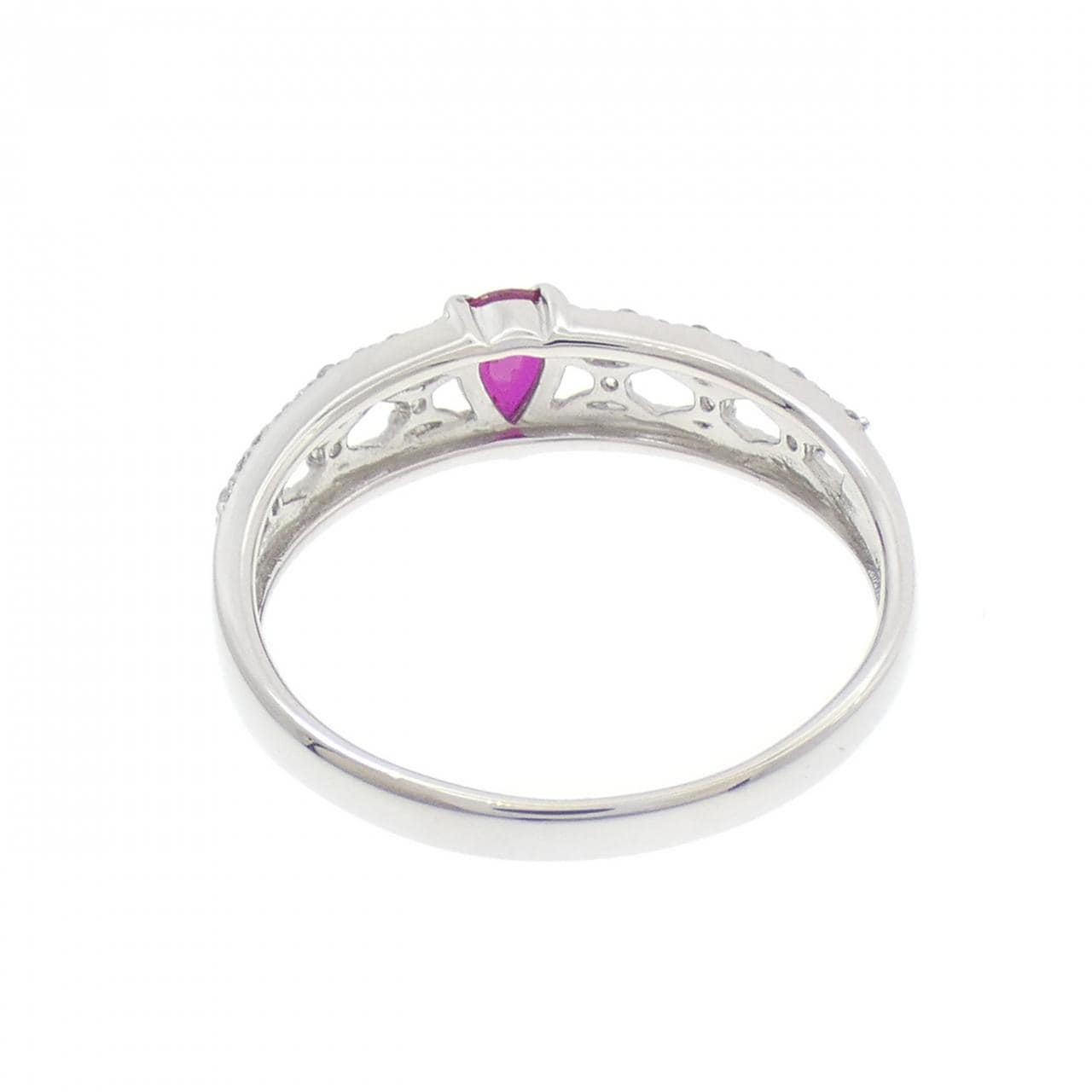 PT900 ルビー リング 0.26CT