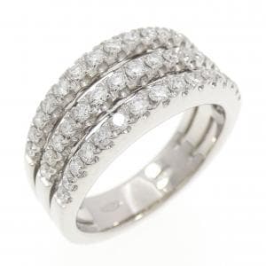 750WG パヴェ ダイヤモンド リング 0.73CT