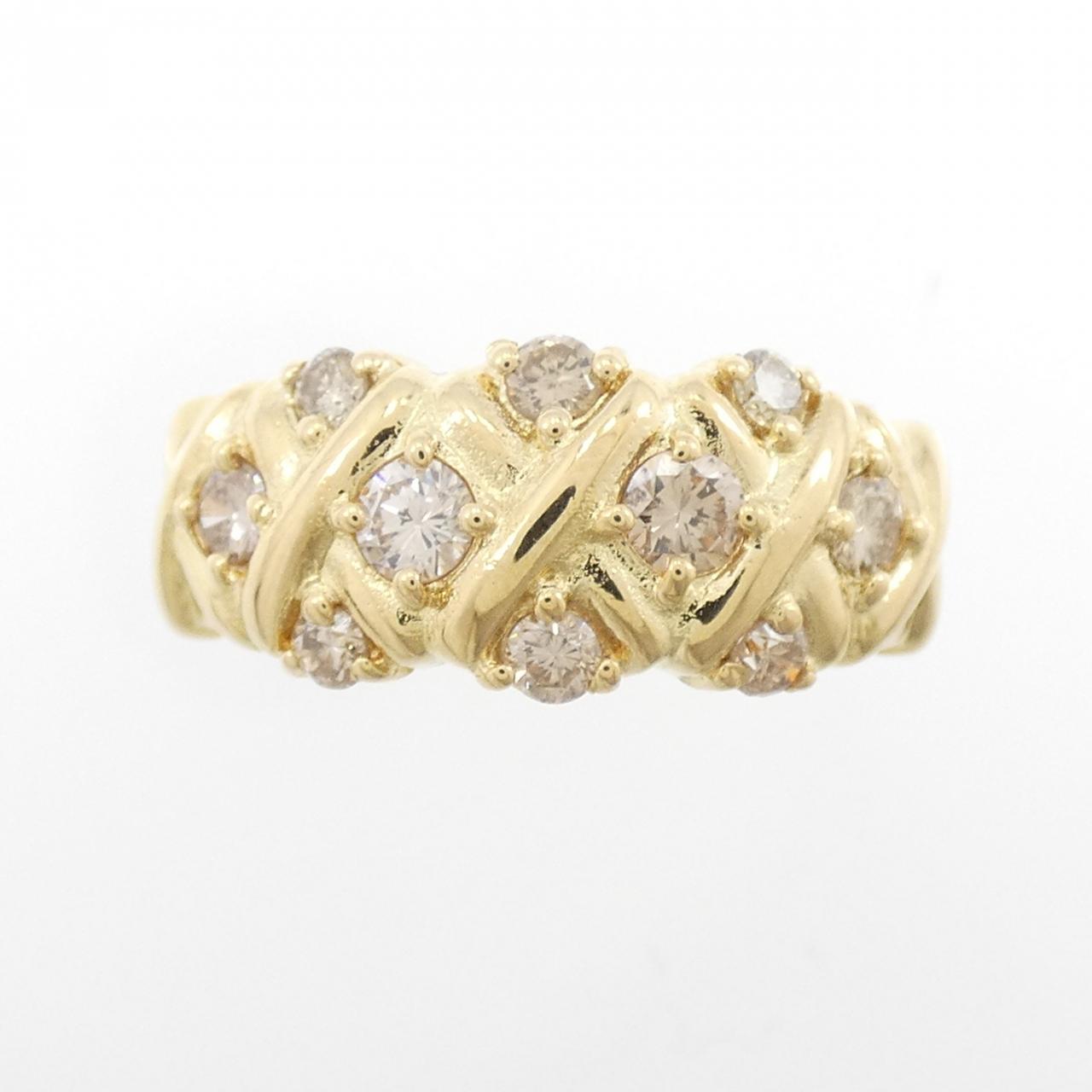 K18YG ダイヤモンド リング 0.50CT