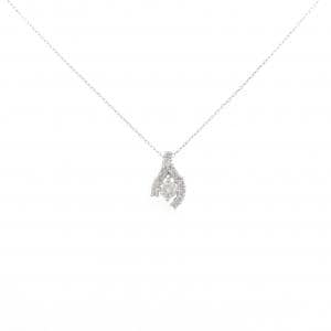 K18WG ダイヤモンド ネックレス 0.24CT