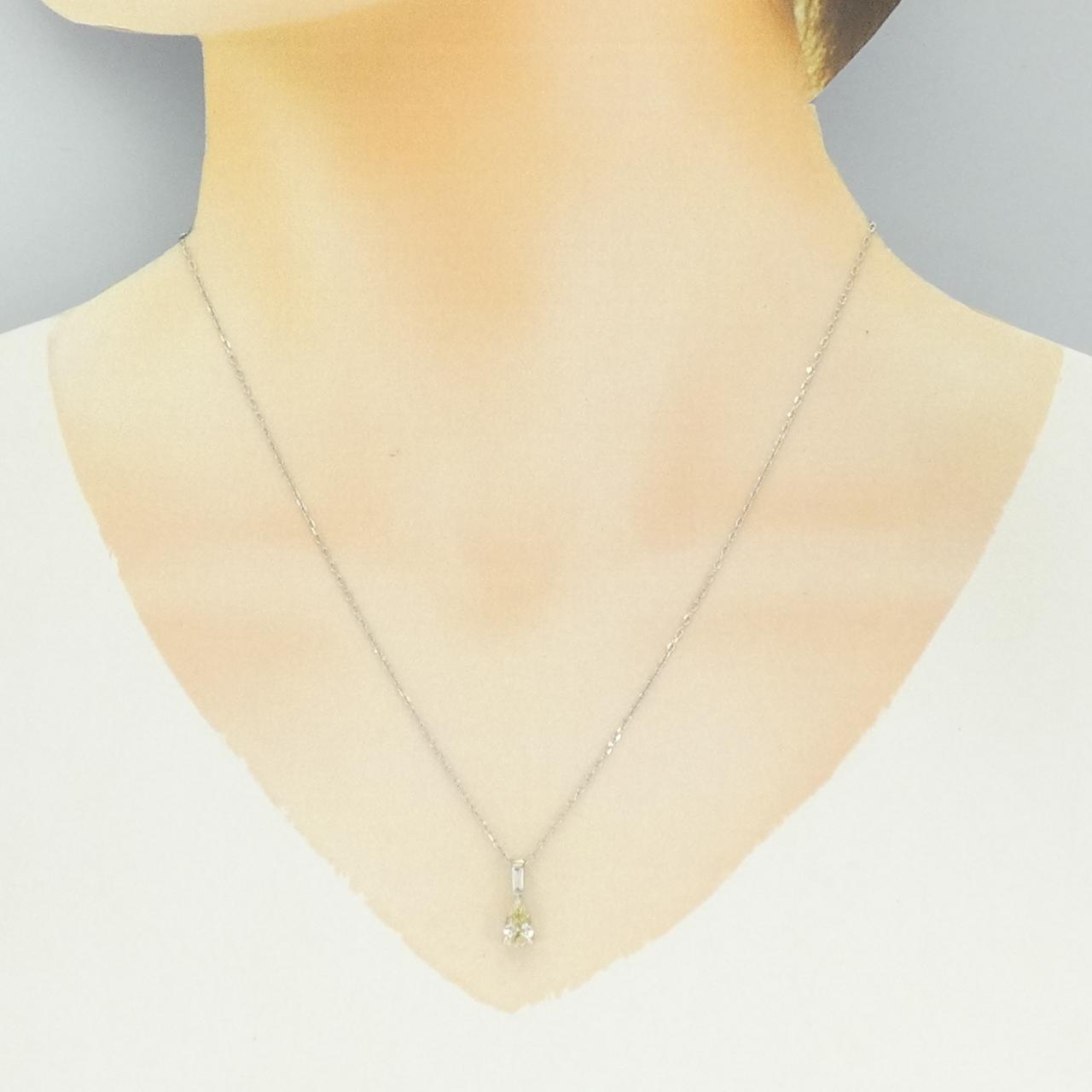 PT900/PT850 ダイヤモンド ネックレス 0.49CT