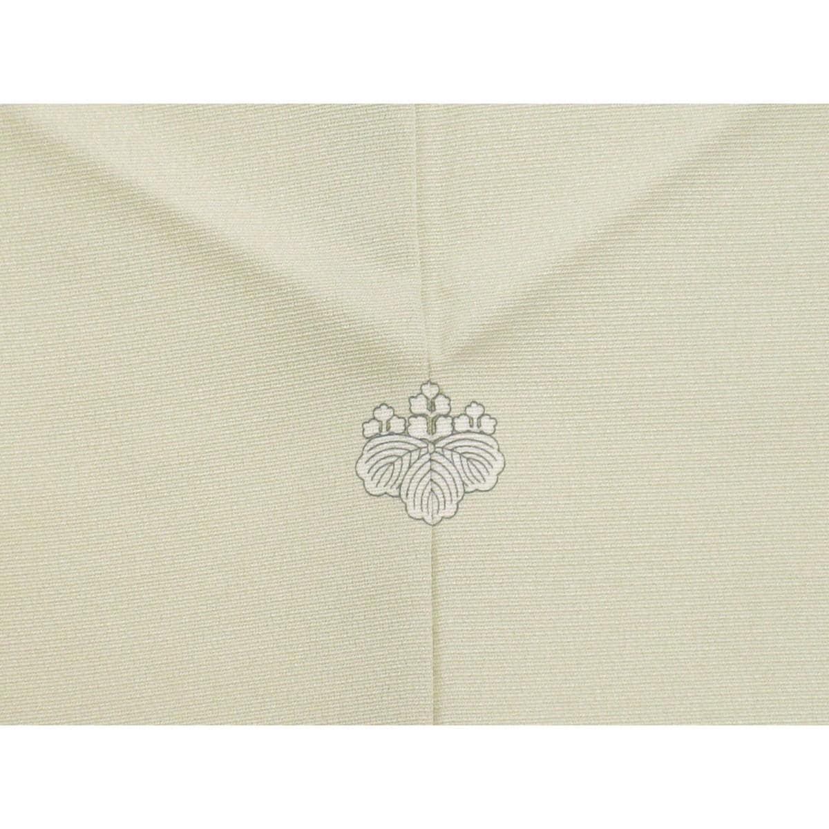 色留袖　訪問着兼用　友禅金彩加工　刺繍入り　五三の桐