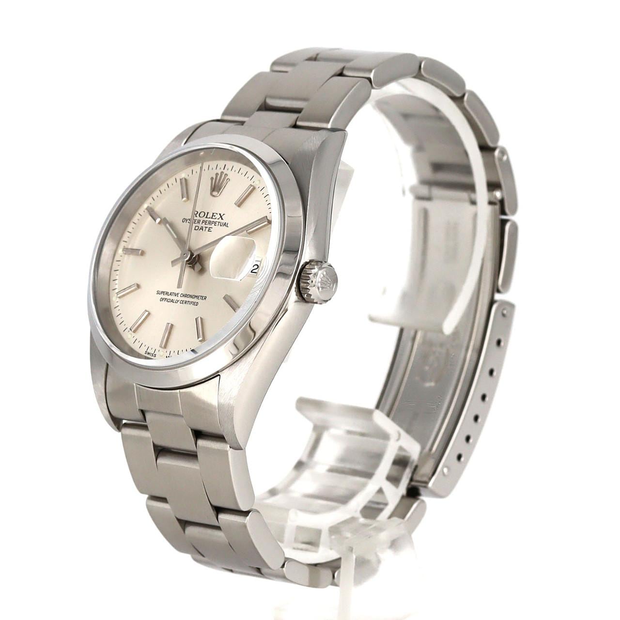 ロレックス オイスターパーペチュアルデイト 15200 SS 自動巻 P番