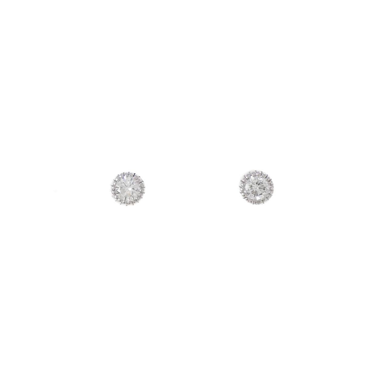 PT900 ダイヤモンド ピアス 0.30CT