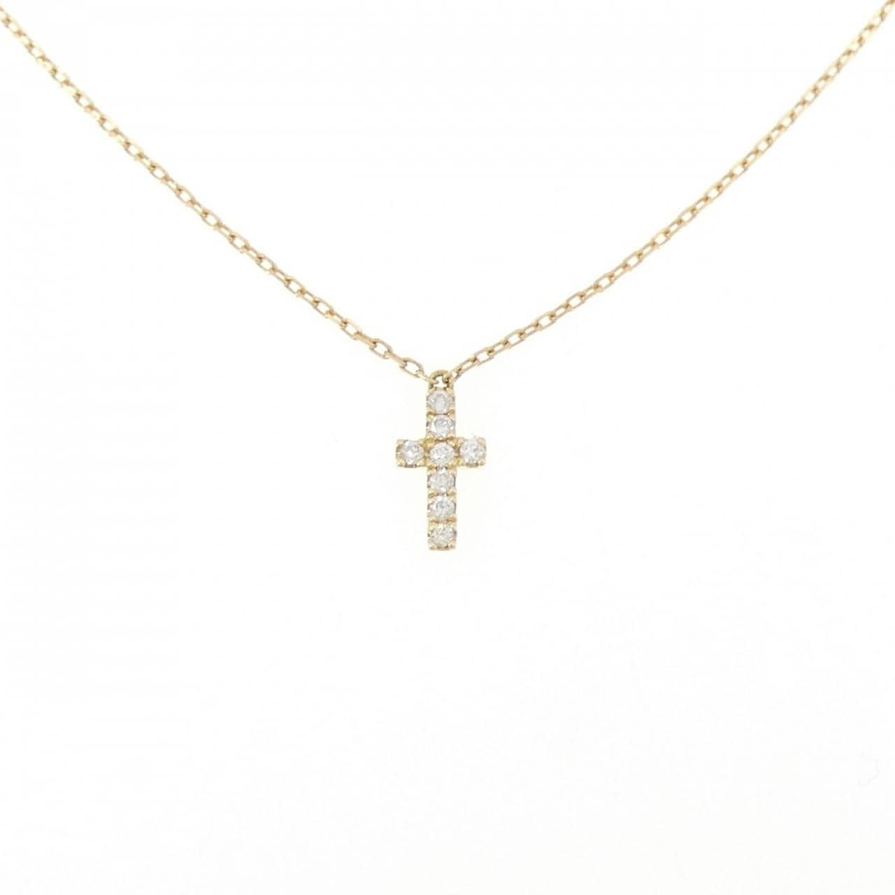 アーカー クロスパヴェ ネックレス 0.05CT