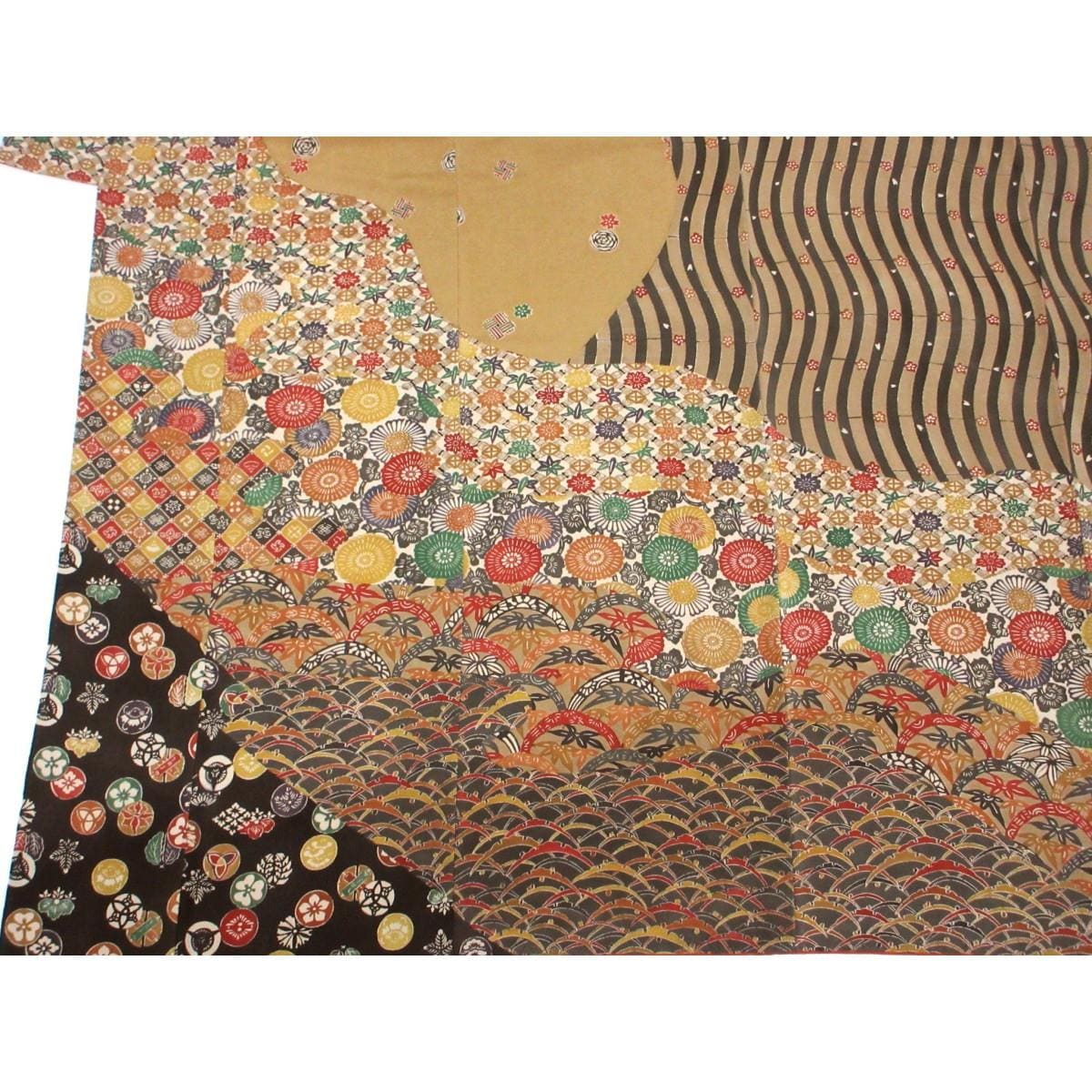 訪問着　五味桂子　江戸紅型