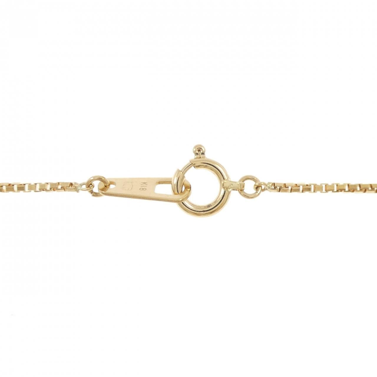 K18YG フラワー ダイヤモンド ネックレス 1.13CT