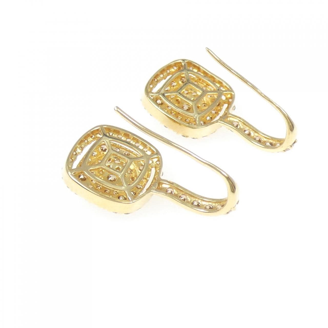 K18YG ダイヤモンド ピアス 0.80CT