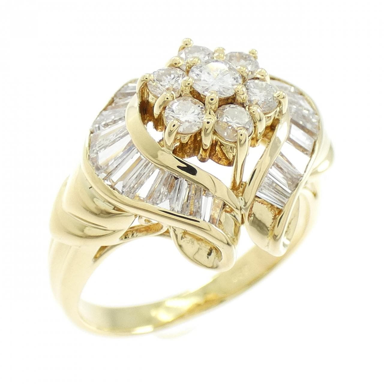 750YG ダイヤモンド リング 1.12CT