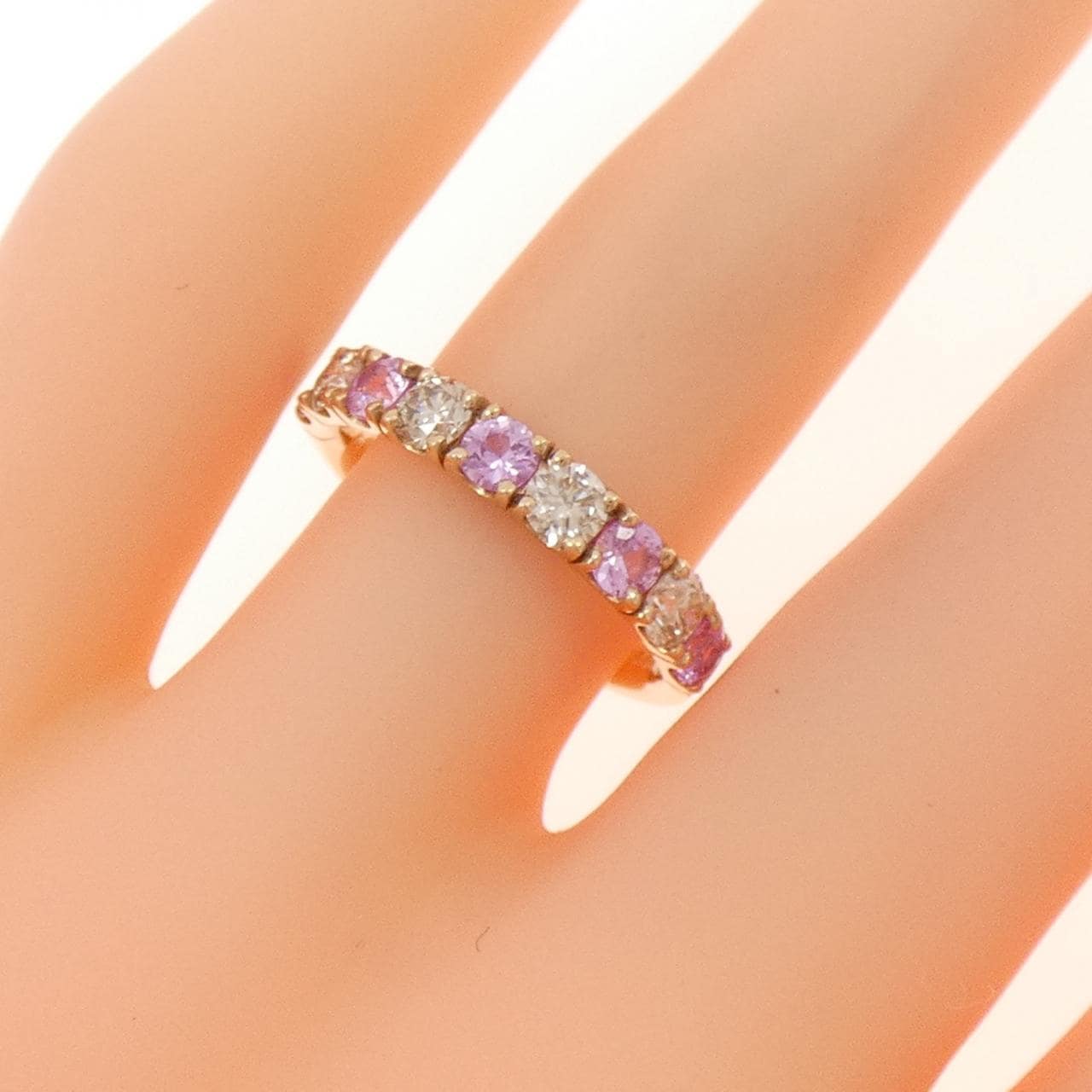 【新品】K18PG サファイヤ リング 0.60CT