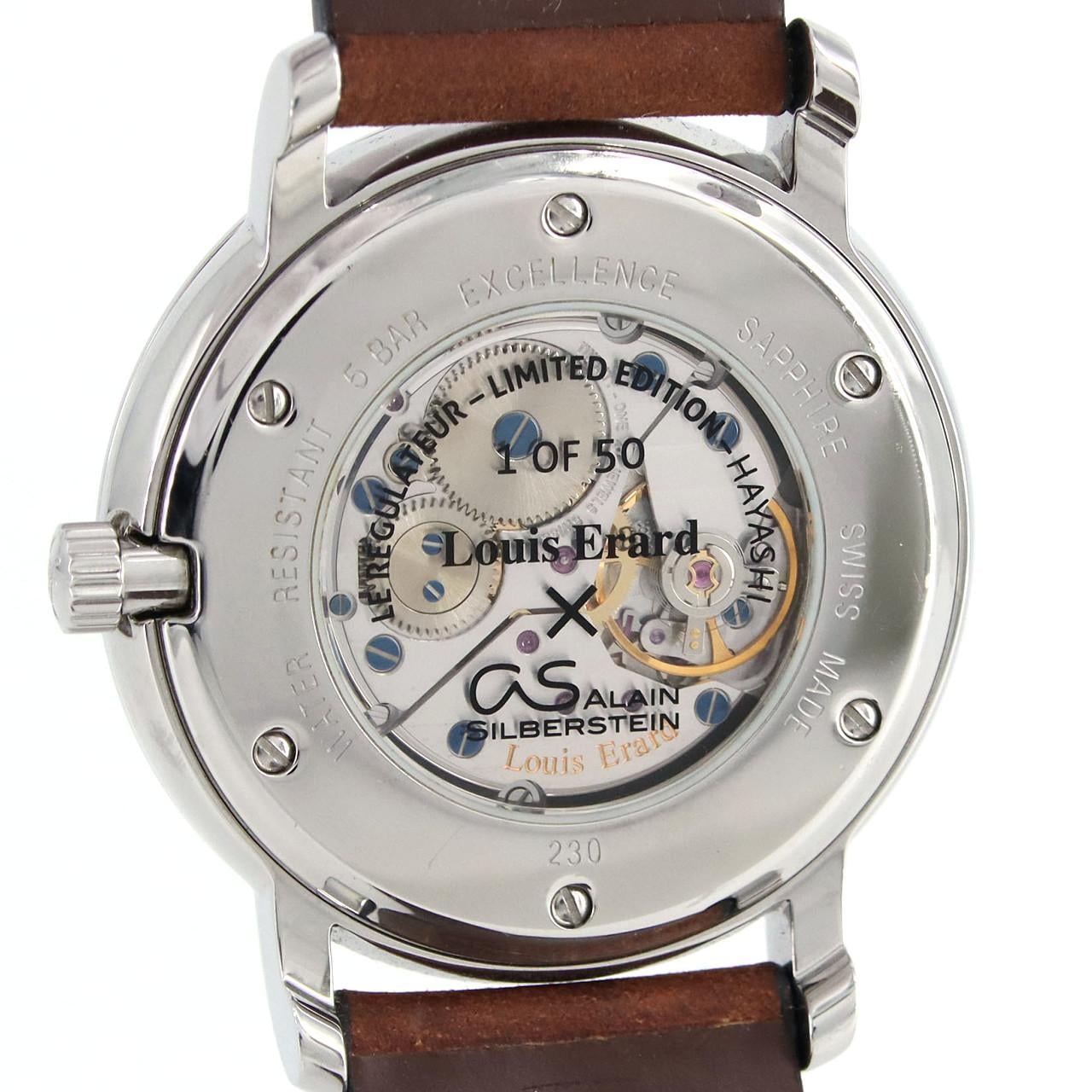 ルイ･エラール ルイエラールxアランシルベスタイン エクセレンスレギュレーターLIMITED LE54230AJ72BVA08 SS 手巻
