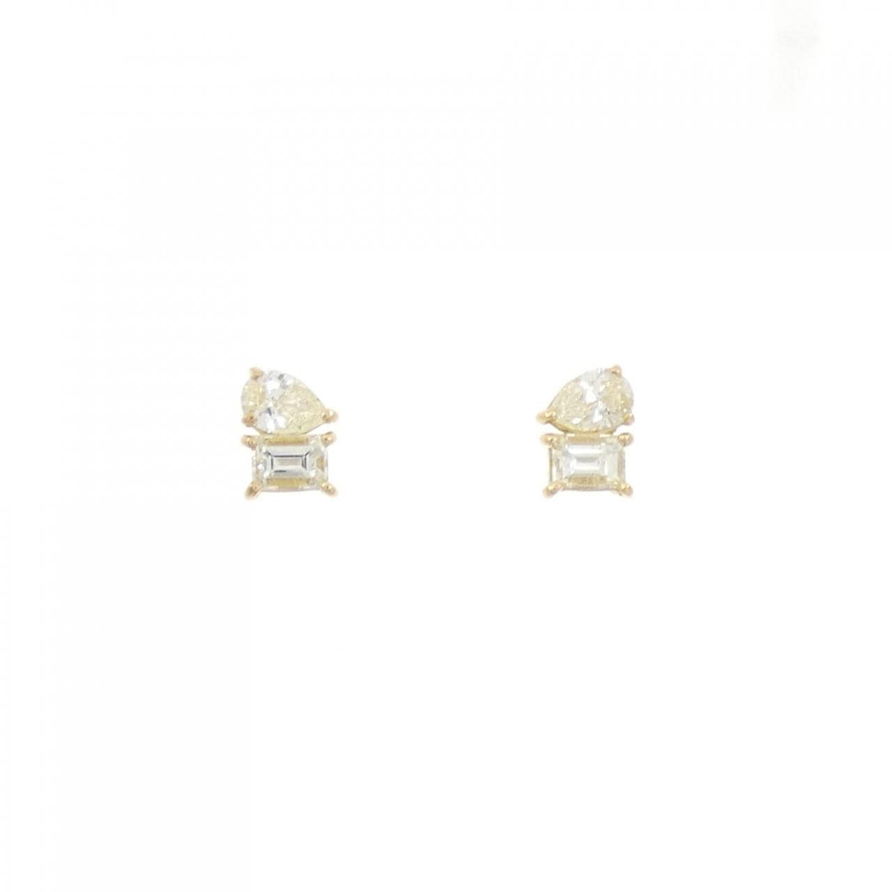 [新品] K18YG钻石耳环 0.60CT