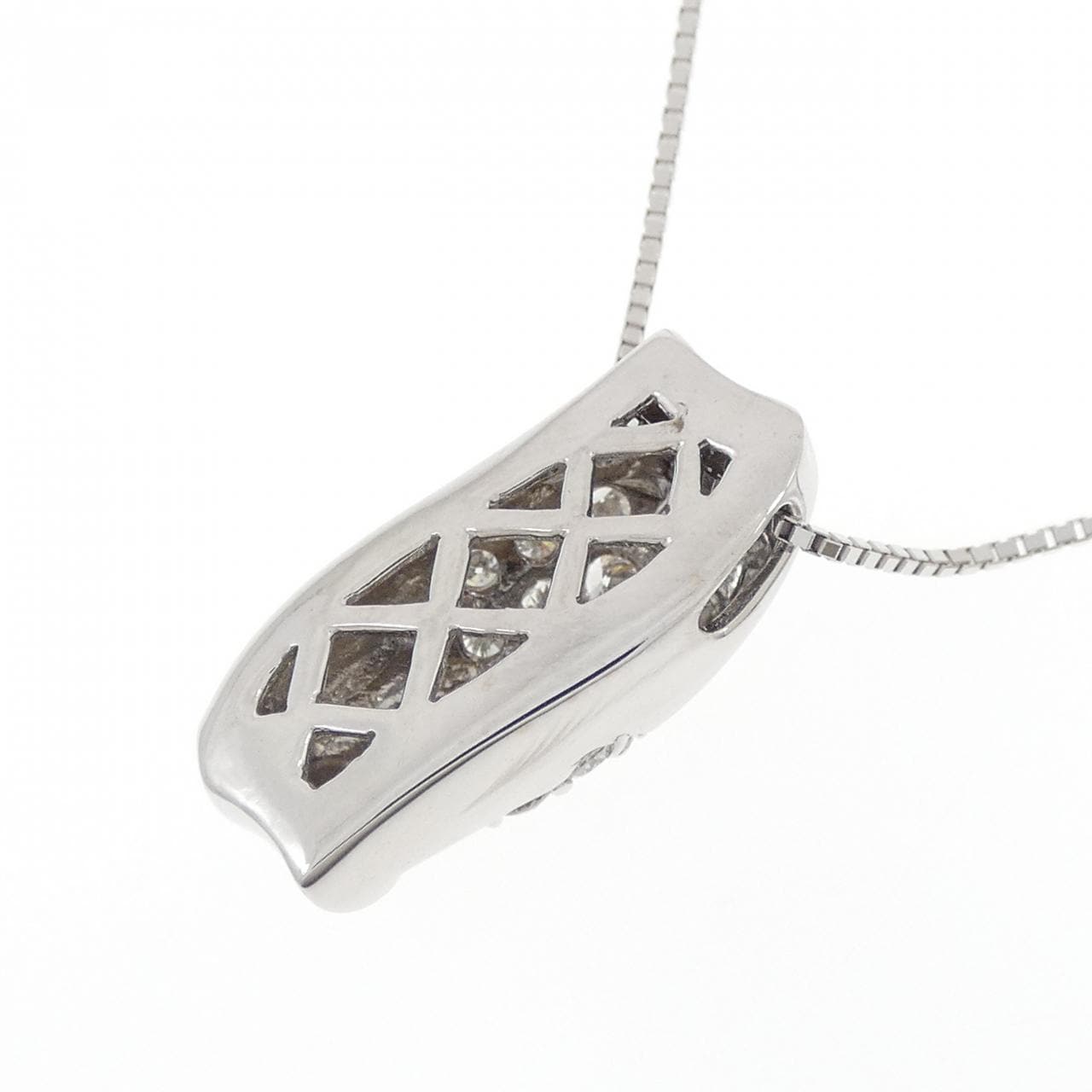 K18WG ダイヤモンド ネックレス 0.50CT