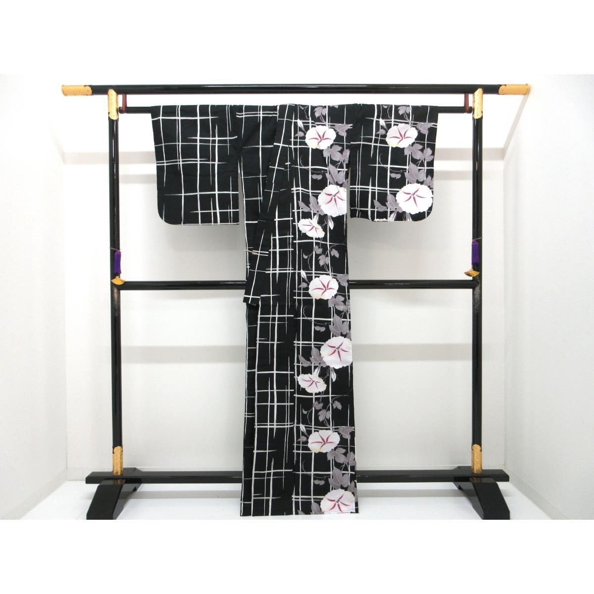 【新品】女ゆかた　片身替わり　Ｆサイズ