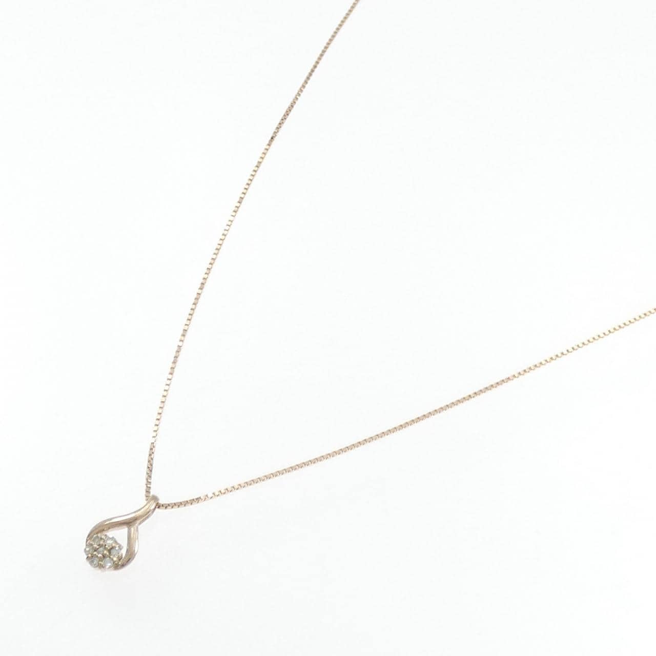 K10PG ダイヤモンド ネックレス 0.035CT